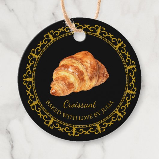  zelfgemaakte croissant hang Label (Voorkant)