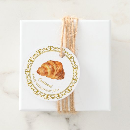  zelfgemaakte croissant hang Label (In situ)