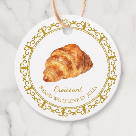 zelfgemaakte croissant hang Label (Voorkant)