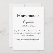 Zelfgemaakte cupcakes gemaakt met liefde tekst toe feestdagenkaart (Voorkant)