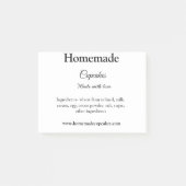 Zelfgemaakte cupcakes gemaakt met liefde tekst toe post-it® notes (Voorkant)