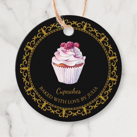  zelfgemaakte cupcakes hangen Label (Voorkant)