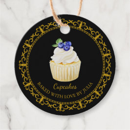  zelfgemaakte cupcakes hangen Label
