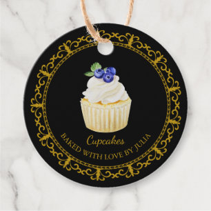  zelfgemaakte cupcakes hangen Label
