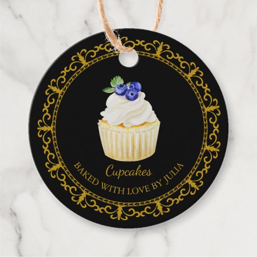  zelfgemaakte cupcakes hangen Label (Voorkant)