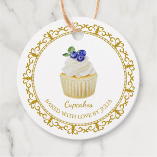 zelfgemaakte cupcakes hangen Label