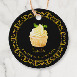  zelfgemaakte cupcakes hangen Label