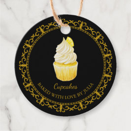  zelfgemaakte cupcakes hangen Label