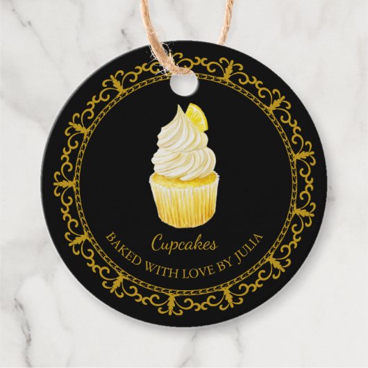 zelfgemaakte cupcakes hangen Label (Voorkant)