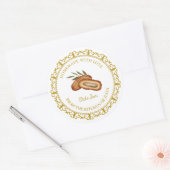 Zelfgemaakte Datum Fruit Jam Label L Wit (Envelop)