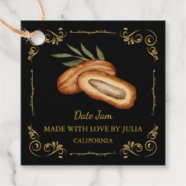 Zelfgemaakte Datum Jam Square Hang Label