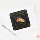 zelfgemaakte datum Jam Square Label (Envelop)
