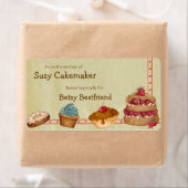 Zelfgemaakte desserts gepersonaliseerde labels (Insitu)