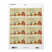 Zelfgemaakte desserts gepersonaliseerde labels (Full Sheet)