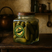 Zelfgemaakte Dill Pickles  Label Sjabloon