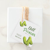 Zelfgemaakte dille augurken inblikken pot label (In situ)