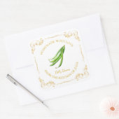  zelfgemaakte dilly bonen augurk vierkant label (Envelop)