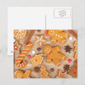 Zelfgemaakte Diverse Kerst Gingerbread Cookies Feestdagenkaart (Voorkant / Achterkant)
