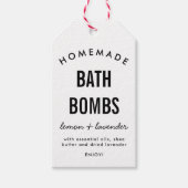 Zelfgemaakte DIY badbom verpakking label Cadeaulabel (Voorkant)