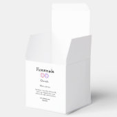 Zelfgemaakte donuts gemaakt met liefde en tekst to bedankdoosjes (Geopend)