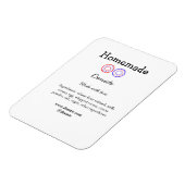 Zelfgemaakte donuts gemaakt met liefde en tekst to magneet (Linkerzijde)