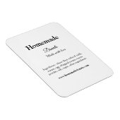 Zelfgemaakte donuts gemaakt met liefde en tekst to magneet (Rechterzijde)