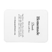 Zelfgemaakte donuts gemaakt met liefde en tekst to magneet (Horizontaal)