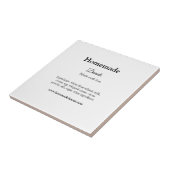 Zelfgemaakte donuts gemaakt met liefde en tekst to tegeltje (Zijkant)