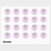 Zelfgemaakte drink Cream roze Kruidenolie extract Ronde Sticker (Vel)