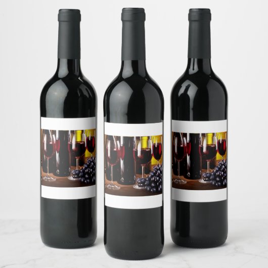 Zelfgemaakte Drink Wijn Etiket (Flessen)