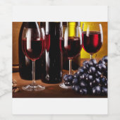 Zelfgemaakte Drink Wijn Etiket (Enkel label)