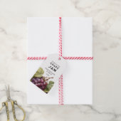 Zelfgemaakte druivenjam Voorraadlabels met rode dr Cadeaulabel (Met Touw)