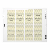 Zelfgemaakte eierpunch gepersonaliseerde chevron etiket (Full Sheet)