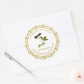 Zelfgemaakte Elderberry Jam Label l Wit (Envelop)