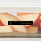 Zelfgemaakte Elderberry Jam Thin Seal Label (Aangebracht)