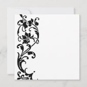 Zelfgemaakte Elegante 'Save the Date' in Zwart en Save The Date (Achterkant)