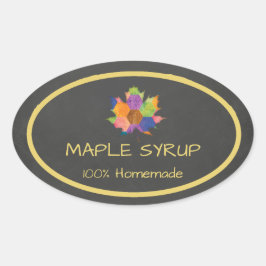 Zelfgemaakte esdoornsiroop Sticker