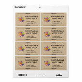 Zelfgemaakte esdoornsiroop Verzendlabel (Full Sheet)