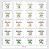 Zelfgemaakte extracten uit de keuken Klein Sticker (Vel)