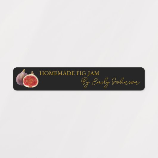 Zelfgemaakte Fig Jam Thin Label (Design 2)
