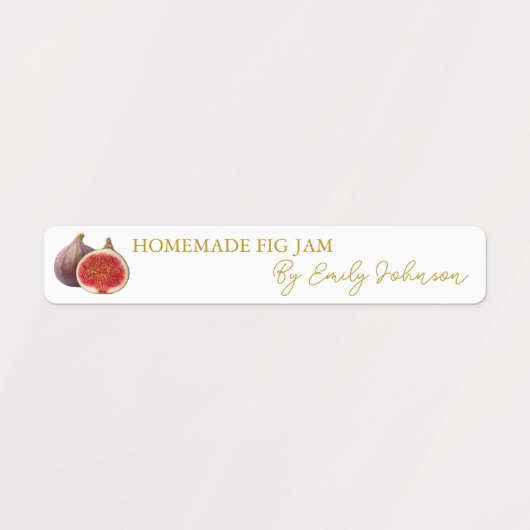 Zelfgemaakte Fig Jam Thin Label (Design 1)