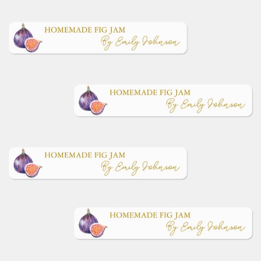 Zelfgemaakte Fig Jam Thin Label (Groep)