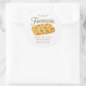 Zelfgemaakte Focaccia Brood Keuken Label (Tas)