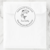 Zelfgemaakte forel jerky label (Tas)