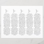 Zelfgemaakte Foto Sympathie Rouwgebed Boeklegger (Achterkant)