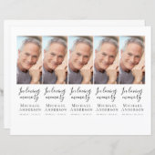 Zelfgemaakte Foto Sympathie Rouwgebed Boeklegger (Voorkant / Achterkant)