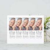 Zelfgemaakte Foto Sympathie Rouwgebed Boeklegger (Staand voorkant)