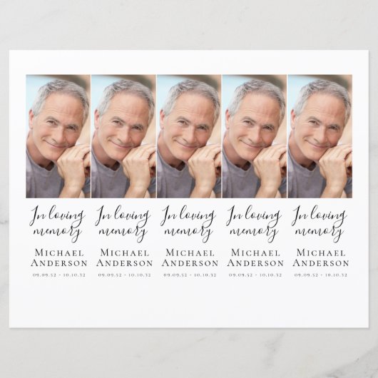 Zelfgemaakte Foto Sympathie Rouwgebed Boeklegger (Voorkant)