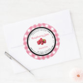 Zelfgemaakte Frambozenjam Label Sticker (Envelop)