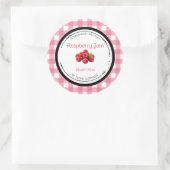 Zelfgemaakte Frambozenjam Label Sticker (Tas)